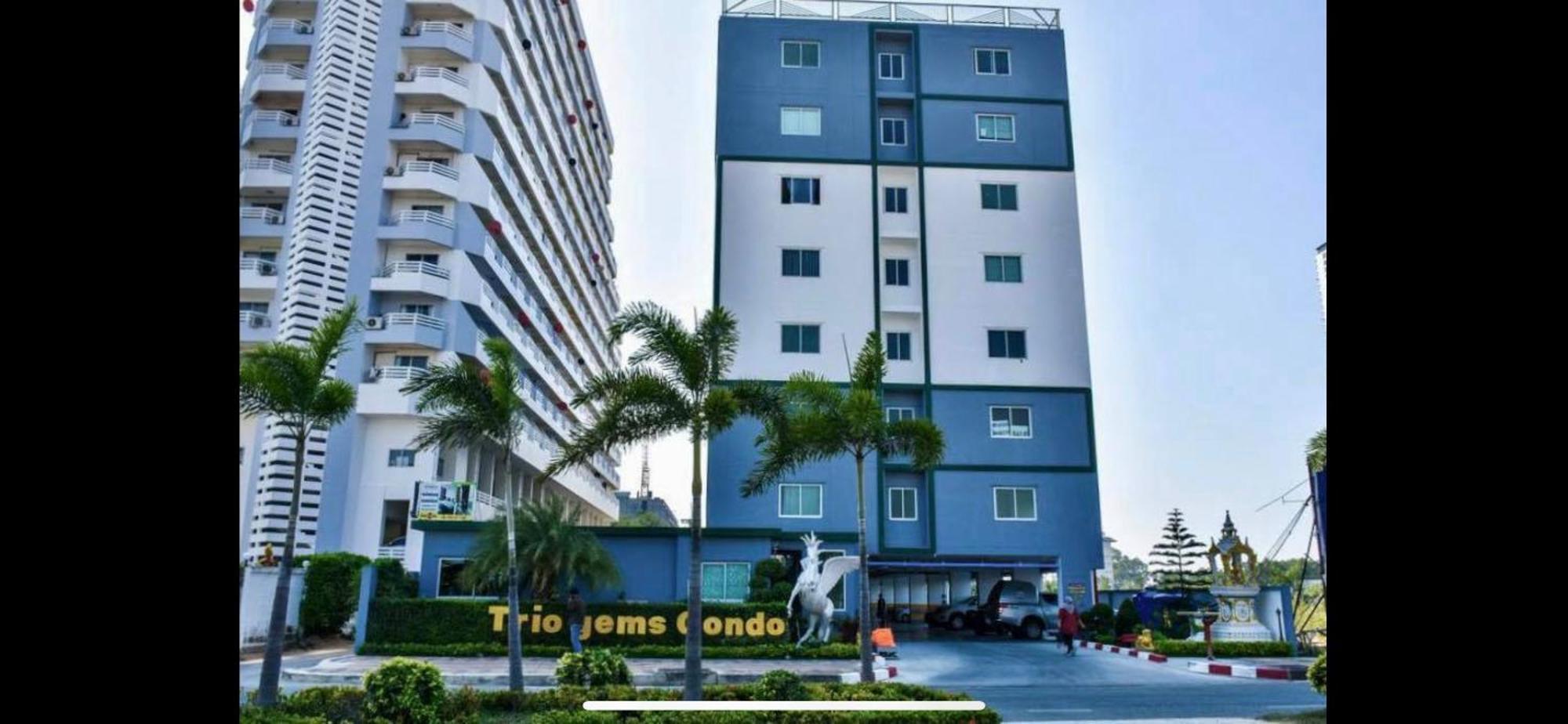 Trio Gems Condo, Pattaya Thailand Джомтьен Экстерьер фото